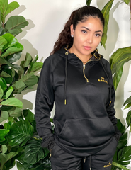 ICONIC LUX BLACK HOODIE