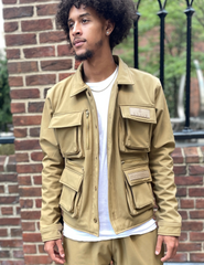 INSPIRE TAN CARGO JACKET